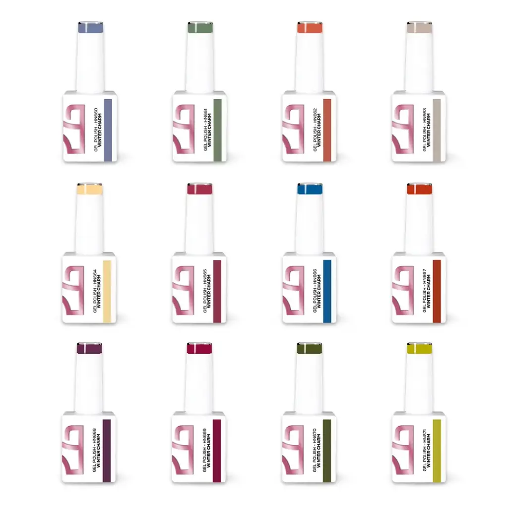 Coleção Verniz Gel Winter Charm - 12 Cores