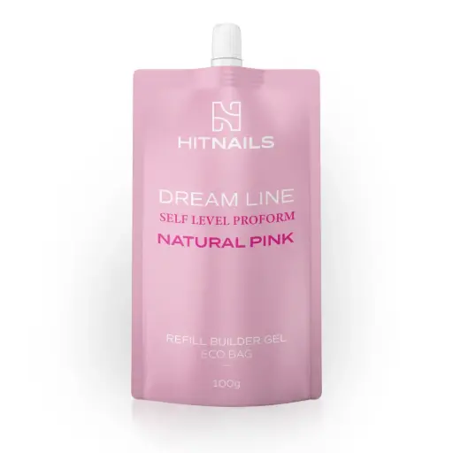 [U.GC.082] Gel de Construção - Dream Line Self Level ProForm - Natural Pink 100g Refill 